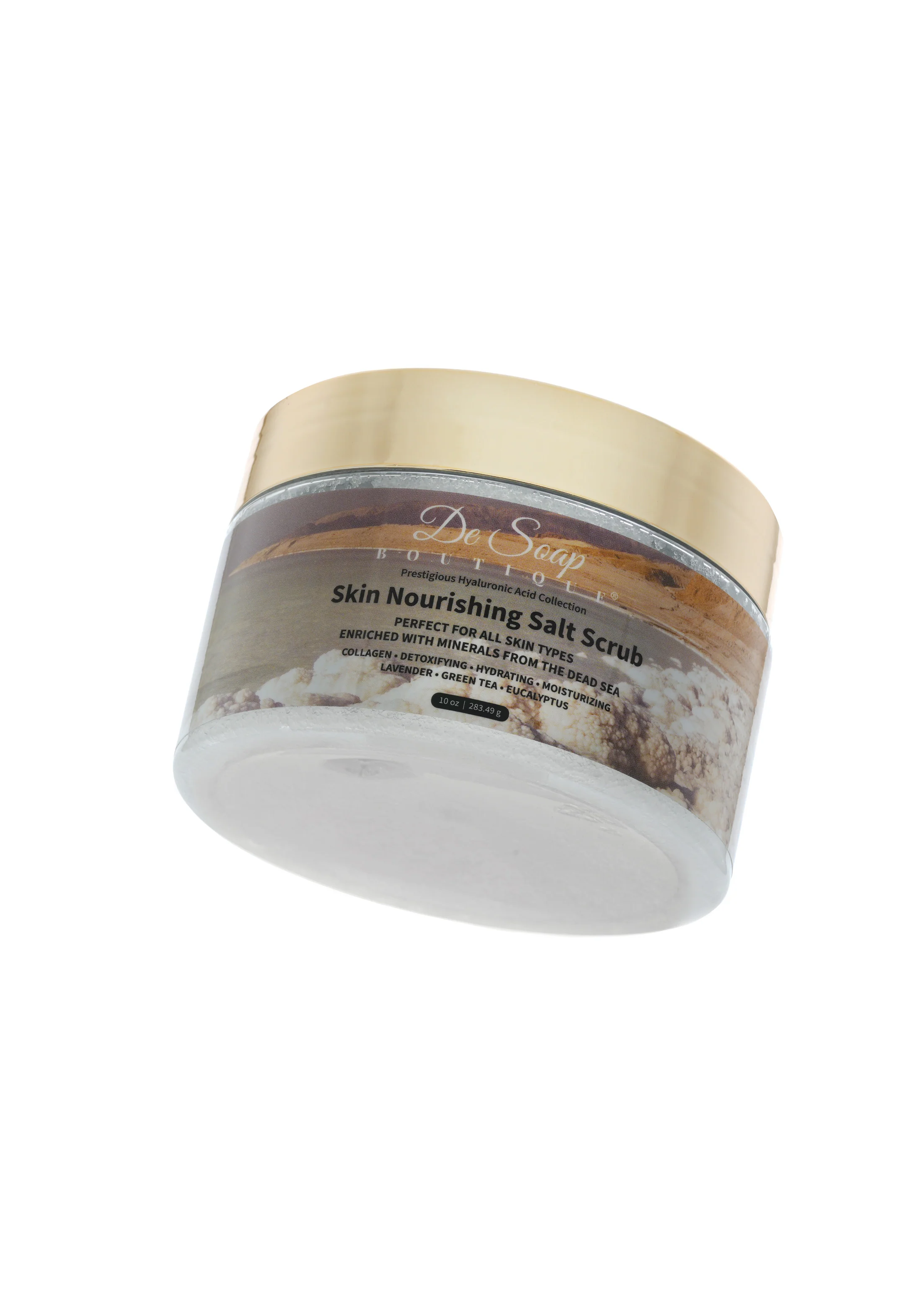 Sal exfoliante Aceite de lavanda con Té verde de eucalipto De Soap Boutique MX